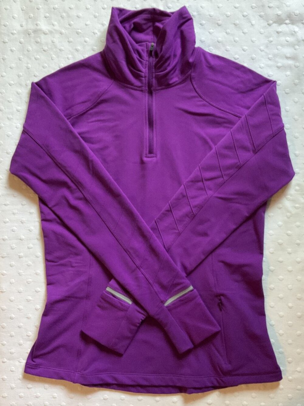 lululemon Women's Face The Frost 1/2 Zip Pullover, Tender Violet, Sz 8